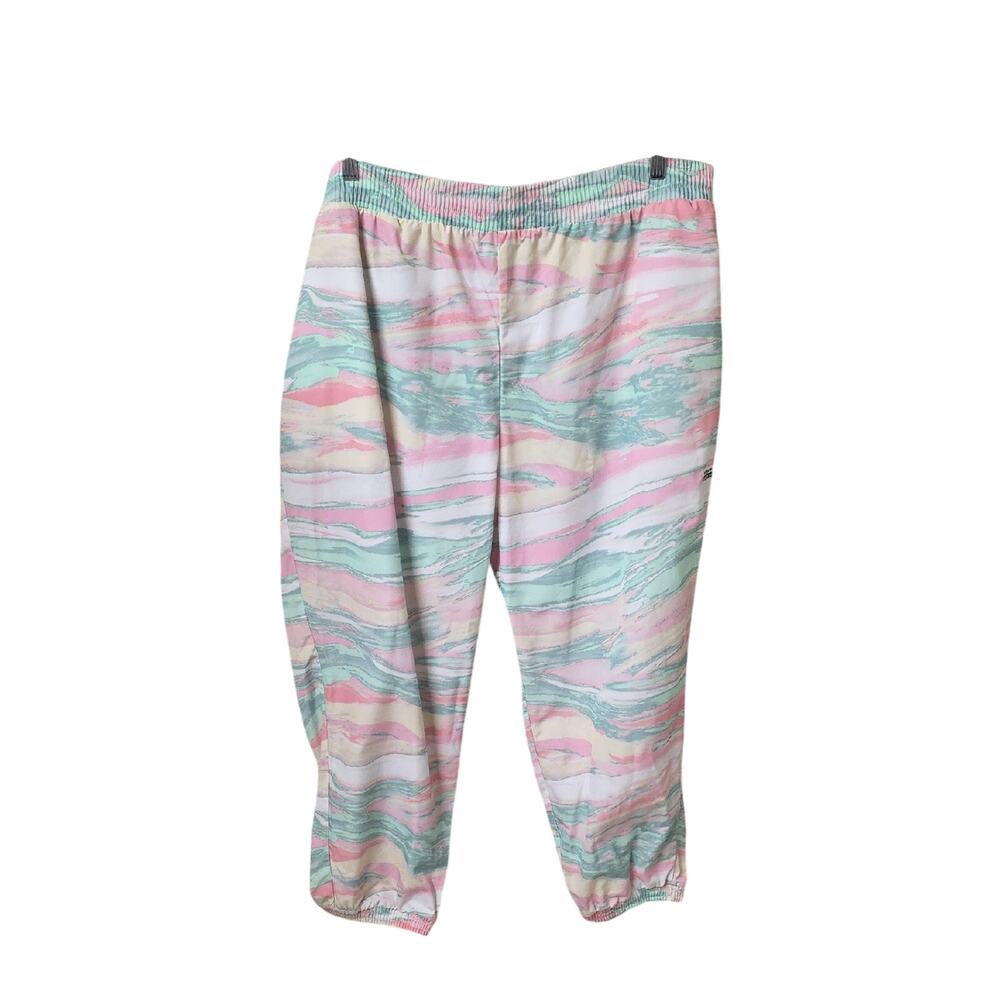 Adidas Pastel Watercolor Marble Print R.Y.V. Track Joggers Pants Womens 3X NWT